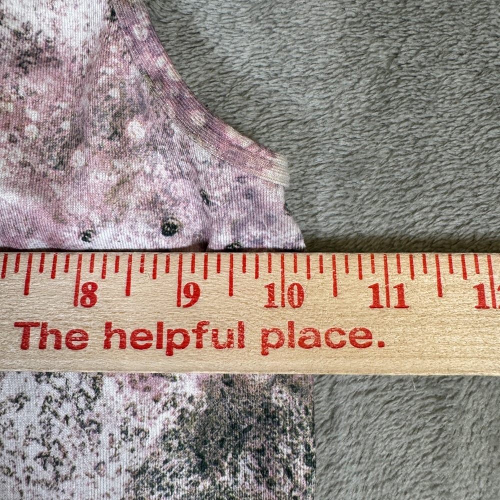 Lululemon Racerback Tank Top Pink Purple Mineral Print Yoga Athletic Wear - Picture 4 of 7